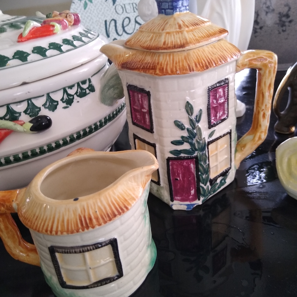 Part of an antique tea set